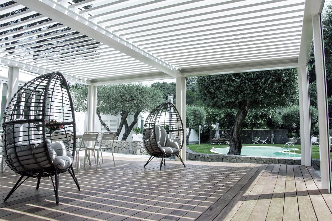 Pergolas bioclimatiques et Pergotenda®