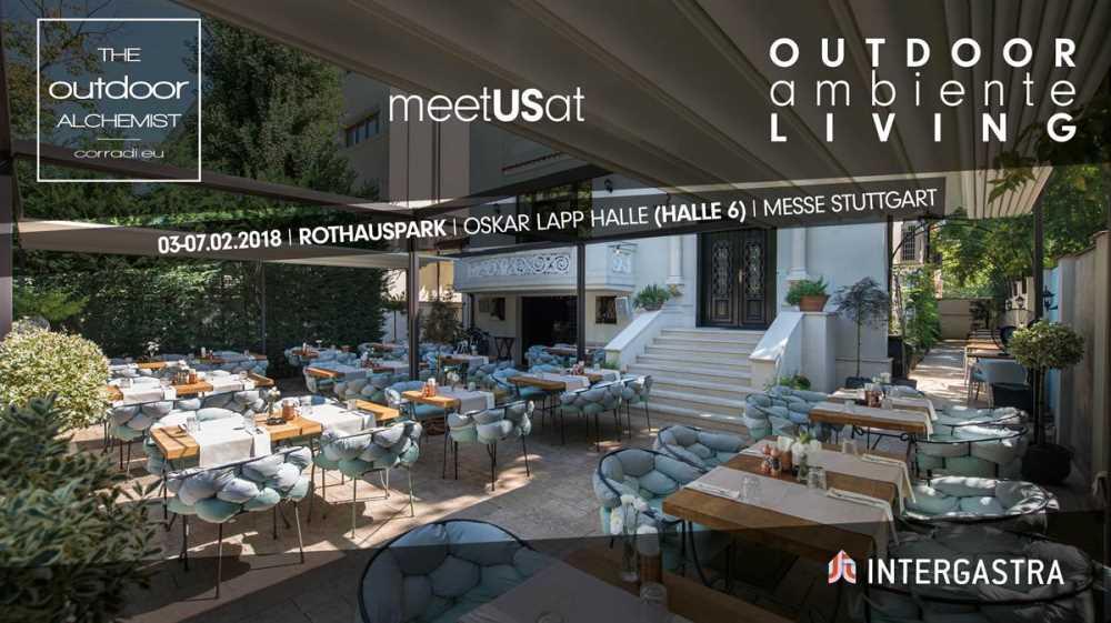 Corradi a Intergastra Outdoor Ambiente Living: una preview dedicata al settore contract