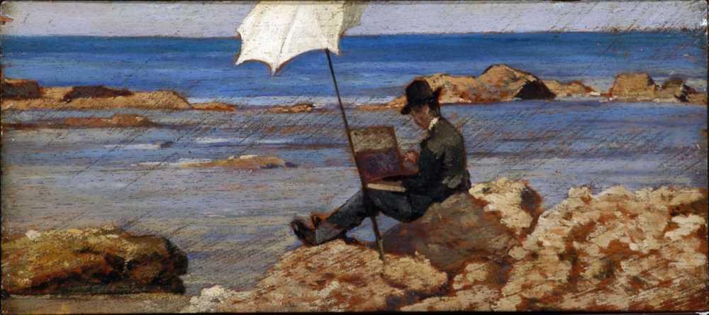 En el mar con Giovanni Fattori y Silvestro Lega